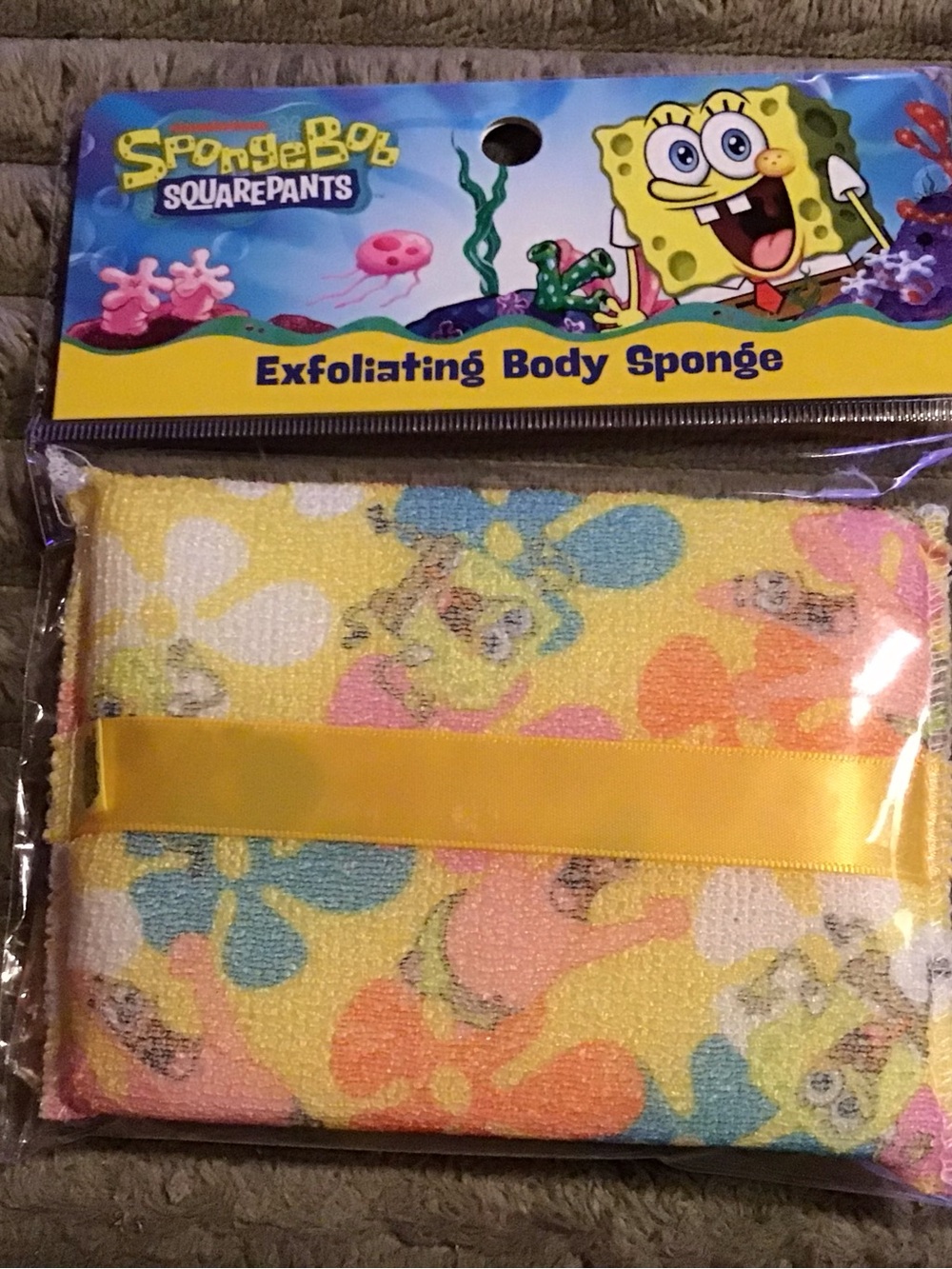 SpongeBob SquarePants Exfoliating Body Sponge - Yellow